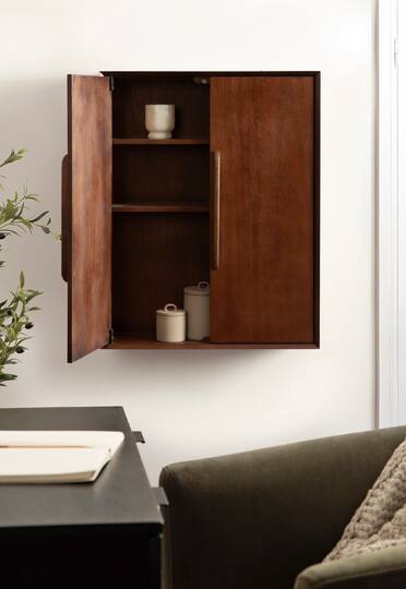Kate and Laurel McCutcheon Floating Bathroom Cabinet